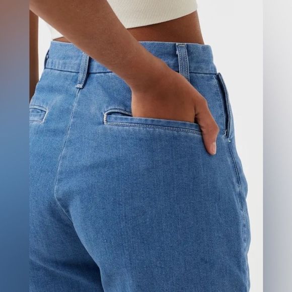 LEVI'S Vintage Inspired 60’s Throwback High Wasted Mom Trouse Denim Jean Shorts - Picture 3 of 10